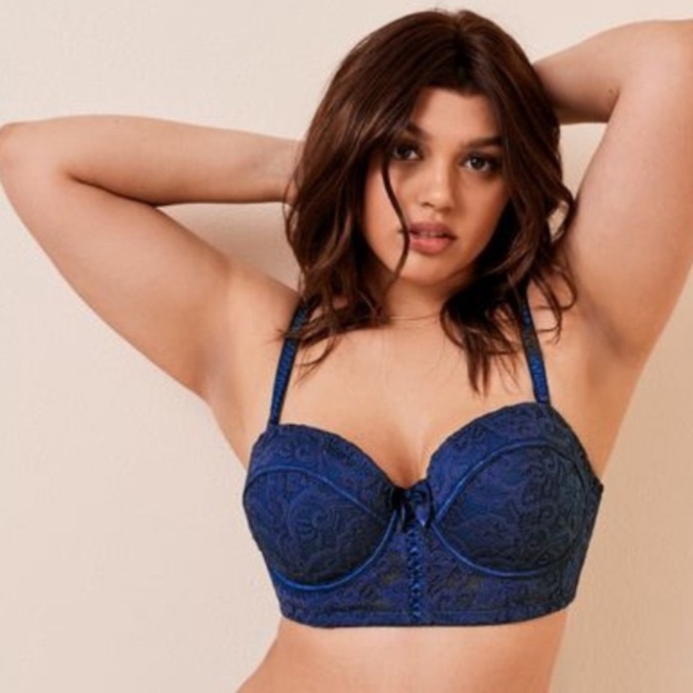Adore Me Azura Blue Lace Contour Bra